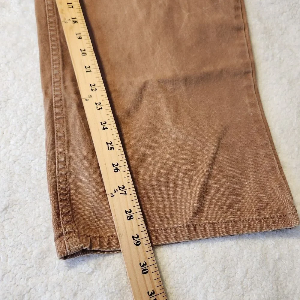 Cabela’s Outdoor Gear Mens Duck Brown Canvas Straight Leg Jeans Size 46x29* READ